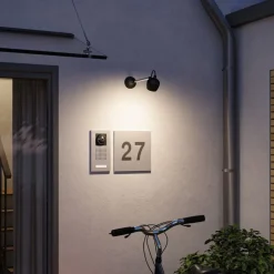 Kikolo LED-udendørs-væglampe arm 60°^Paulmann New