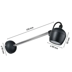 Kikolo LED-udendørs-væglampe arm 60°^Paulmann New