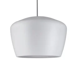 Paulmann lampeskærm Pom, hvid, Ø 35 cm, metal