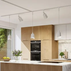 Paulmann Skinnesystem>lampeskærm U-Rail Alvaro hvid/krom DecoSystems