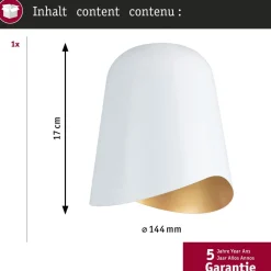 lampeskærm U-Rail Alvaro hvid/guld DecoSystems^Paulmann