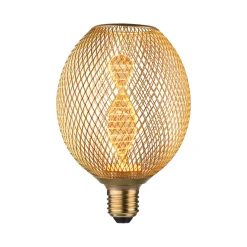 Paulmann LED Metallic Glow Globe Helix E27 messing