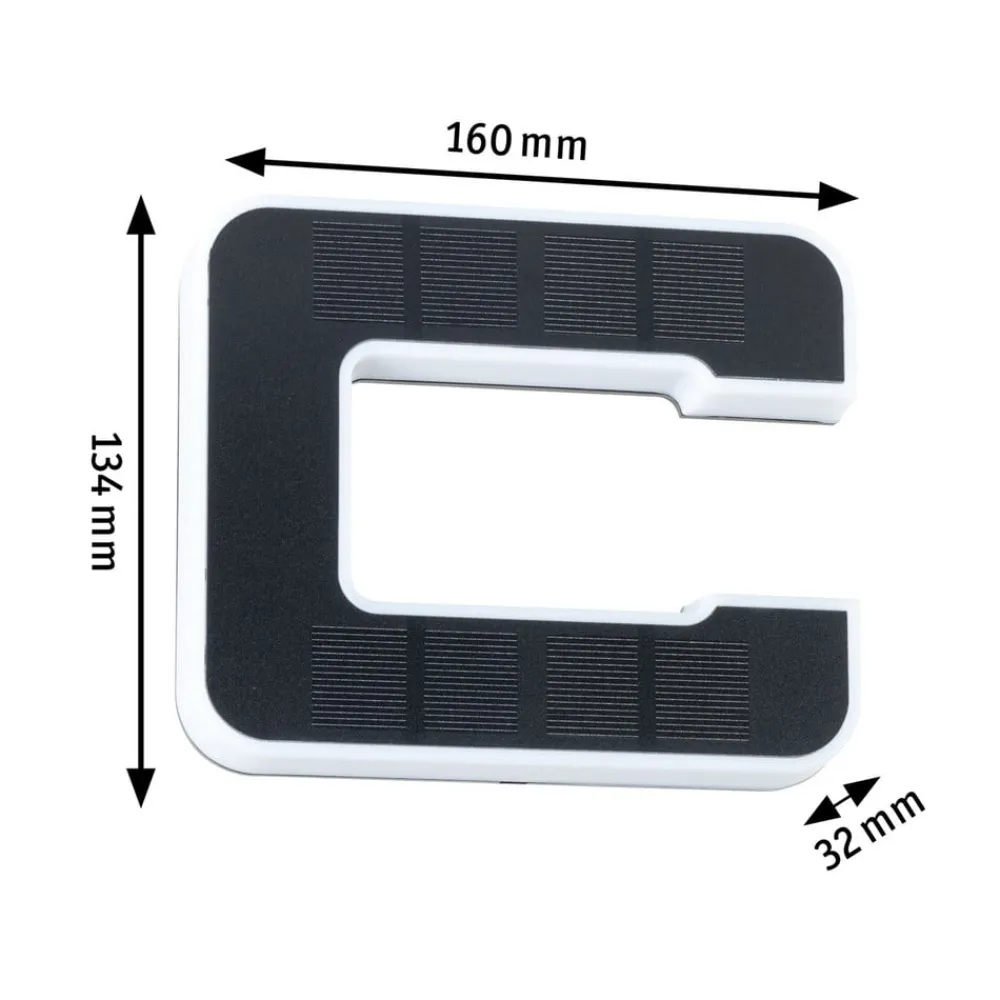 LED solcellebogstav c^Paulmann New