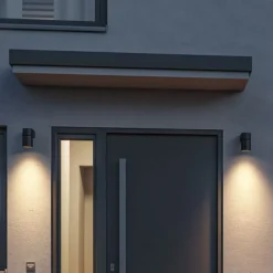 Paulmann LED udendørs væglampe Kimu, antracit, 3.000 K