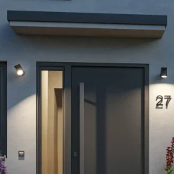 Paulmann Væglampe Med Sensor>LED udendørs væglampe Cuff, sensor, antracit