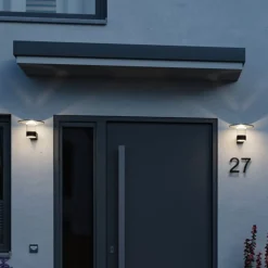 Paulmann Væglampe Med Sensor>LED udendørs væglampe Sienna, aluminium, sensor