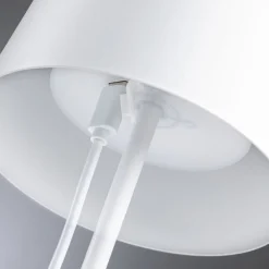 LED-bordlampe Gilo, hvid, plast, IP44^Paulmann Hot