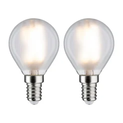 Paulmann Led Pærer>LED-dråbepære E14 4,5W 2.700K mat 2x