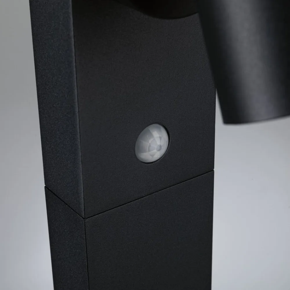 Paulmann Gadebelysning>LED-gadelampe Cuff, aluminium, sensor, antracit