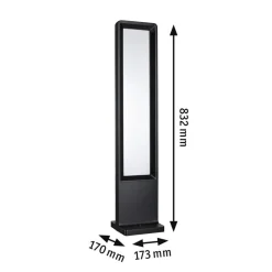 LED-gadelampe Reana, antracit, 83 cm metal IP44^Paulmann Sale