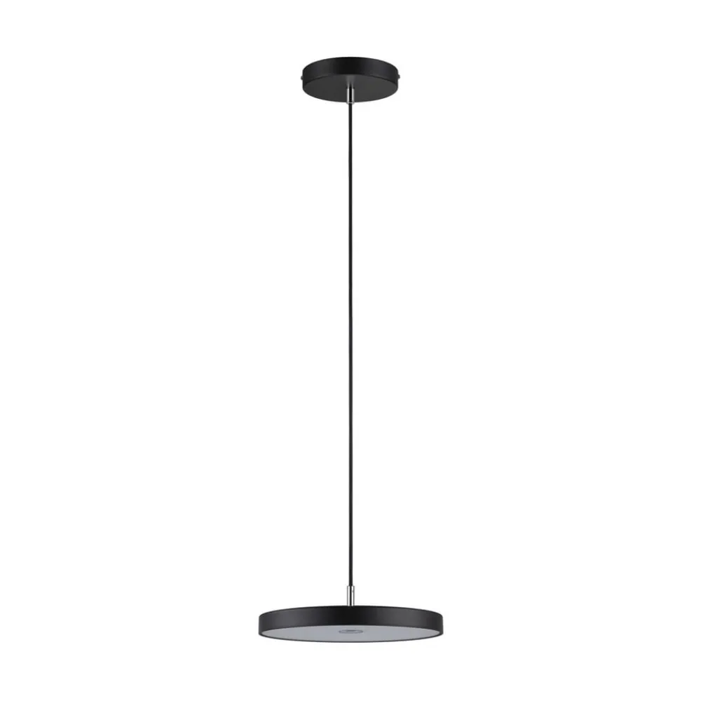 Paulmann LED-hængelampe Hildor, sort Ø 31 cm 3-trins dæmpbar