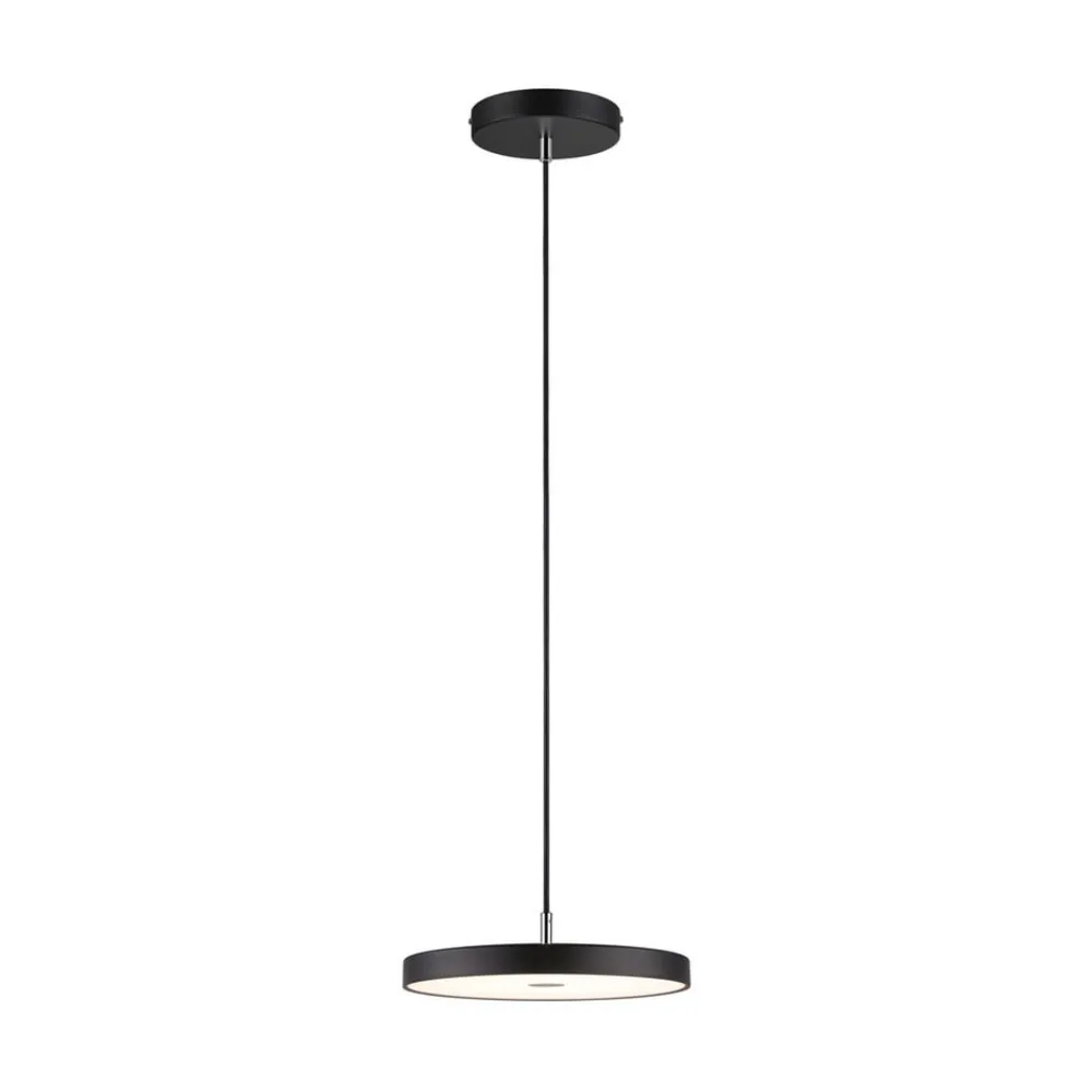 Paulmann LED-hængelampe Hildor, sort Ø 31 cm 3-trins dæmpbar