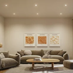 Paulmann LED-indbygningslampe Cole Coin sort Ø9cm IP44 dæmpbar 3 stk.