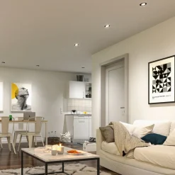 LED-indbygningslampe, hvid Ø 8 cm 4,8 W tænd/sluk 10-pak^Paulmann Hot