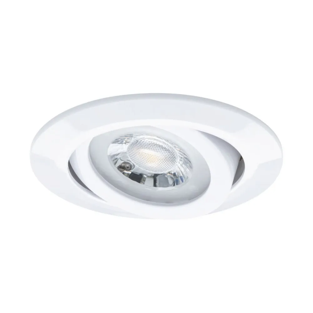 Paulmann Indbygningsspots>LED-indbygningslampe, hvid, Ø 8 cm, 4,8 W, sæt med 20 stk.