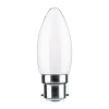 LED-kerte B22d 4,7W 2.700 K opal, dæmpes^Paulmann Outlet