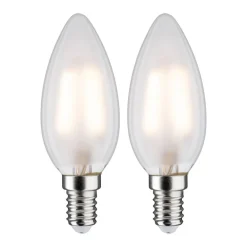 Paulmann Led Pærer>LED-kerte E14 3 W 2.700 K mat, 2 stk.