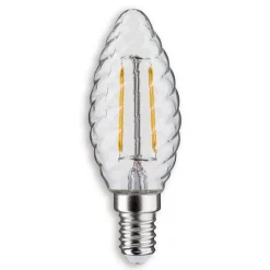 Paulmann LED-kertepære E14 2,6 W 827, drejet, klar