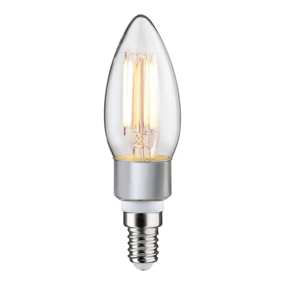 Paulmann Filament Pære>LED-kertepære E14 5W, dim to warm