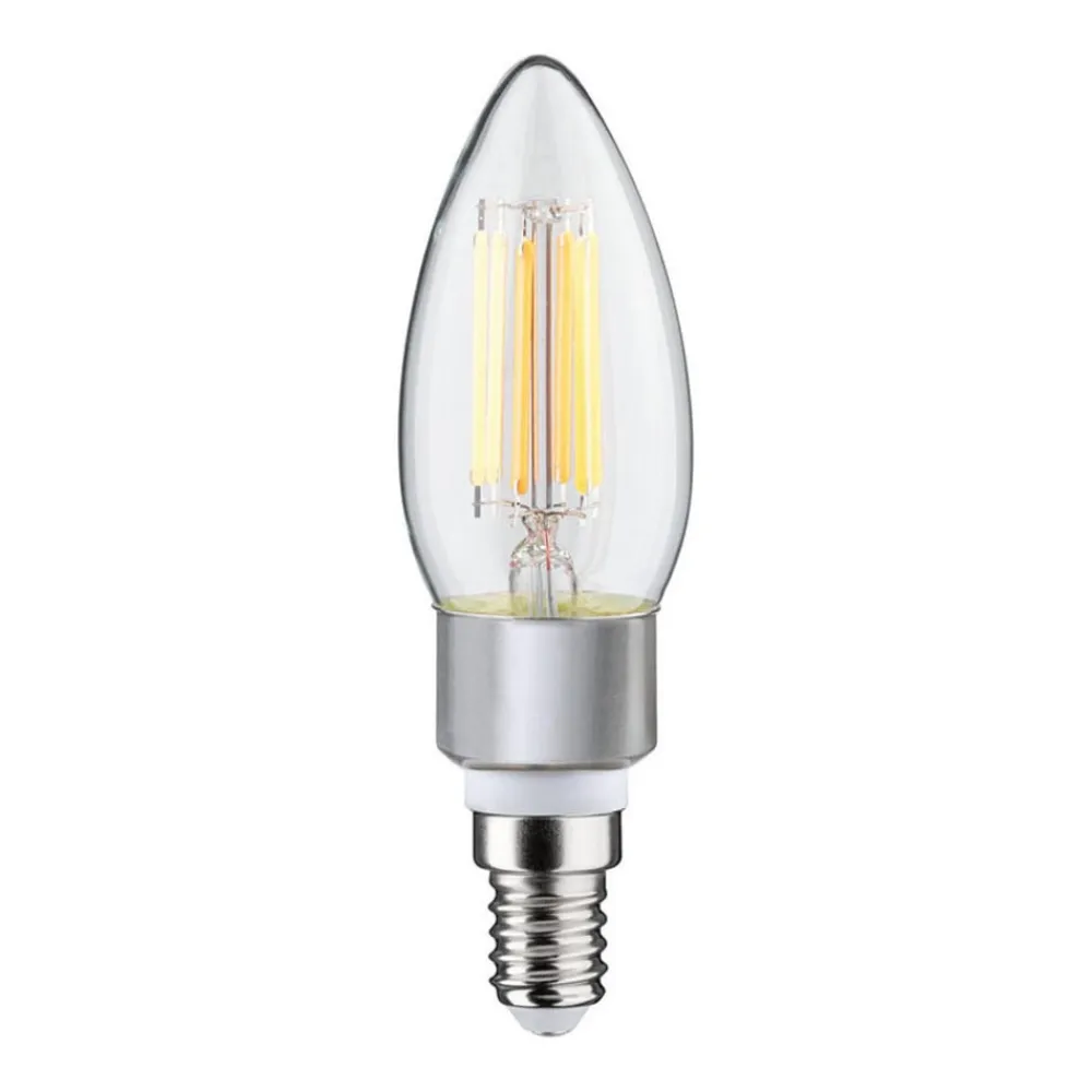 Paulmann Filament Pære>LED-kertepære E14 5W, dim to warm