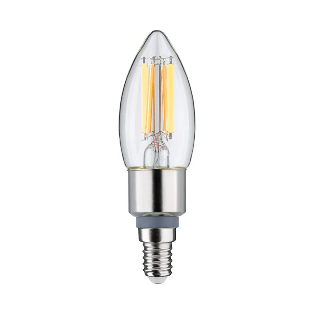 Paulmann Filament Pære>LED-kertepære E14 5W, dim to warm