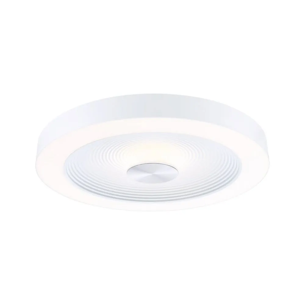 LED-loftlampe Volea, hvid/sølv Ø 40 cm IP44 dæmpbar^Paulmann Discount