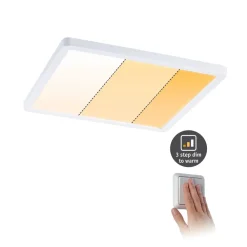Paulmann Loftlamper|Indbygningsspots>LED-panel Areo dimtowarm kantet hvid 23cm