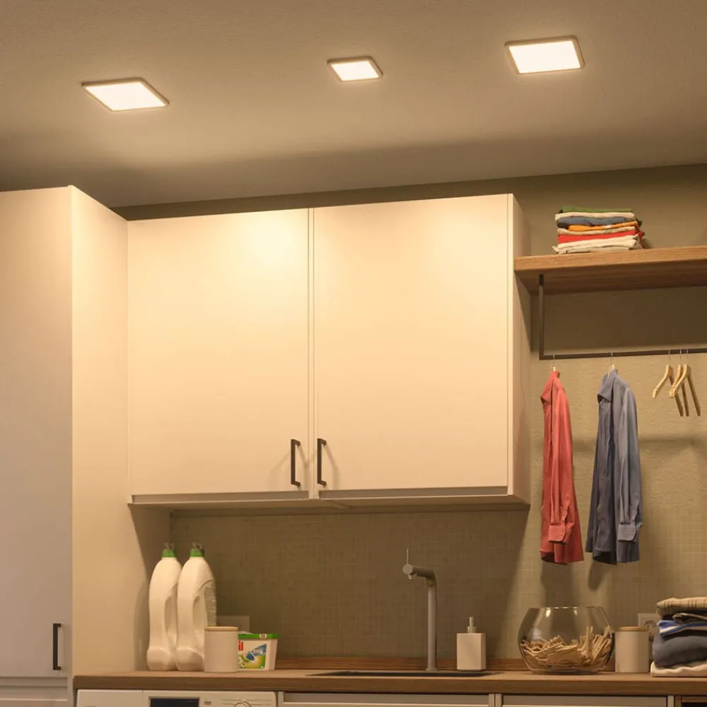 Paulmann Loftlamper>LED-panel Areo 4.000 K kantet 17,5cm hvid