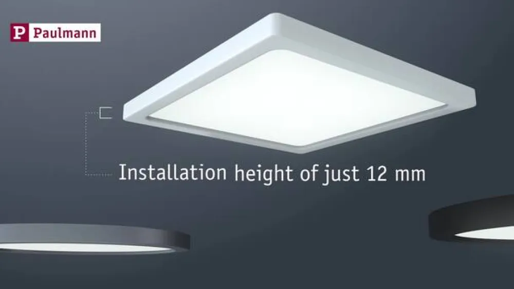 Paulmann Loftlamper>LED-panel Areo 4.000 K kantet 17,5cm hvid