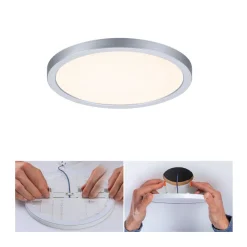Paulmann Loftlamper|Indbygningsspots>LED-panel Areo 3.000 K rund krom 17,5cm