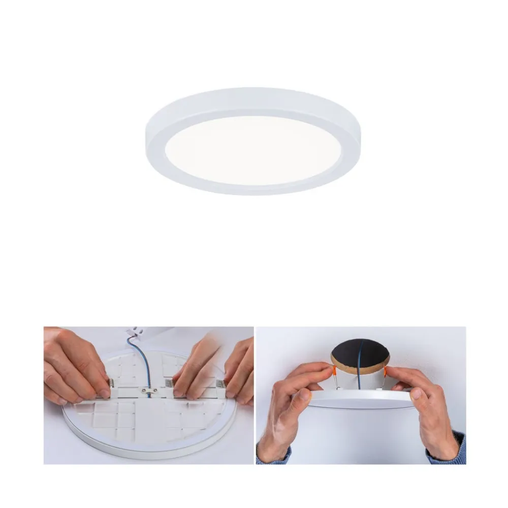 Paulmann LED-panel Areo 4.000 K rund hvid 11,8 cm