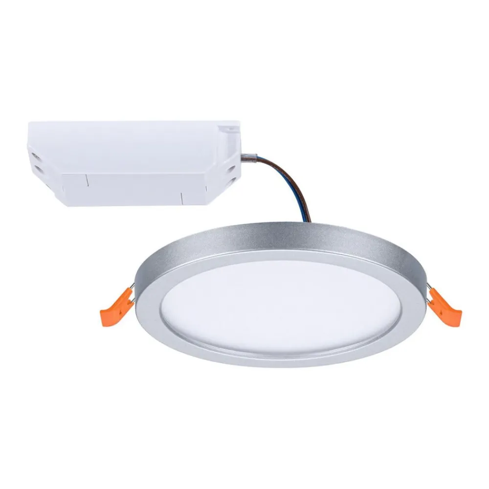 Paulmann LED-panel Areo 4.000 K rund krom 11,8cm