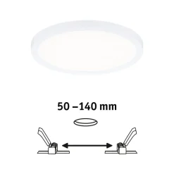 LED-panel Areo 4.000 K rund hvid 17,5 cm^Paulmann Hot