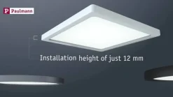 Paulmann LED-panel Areo 4.000 K rund krom 17,5cm