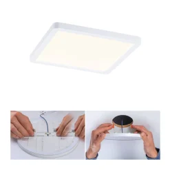 Paulmann LED-panel Areo 3.000 K kantet 17,5cm hvid