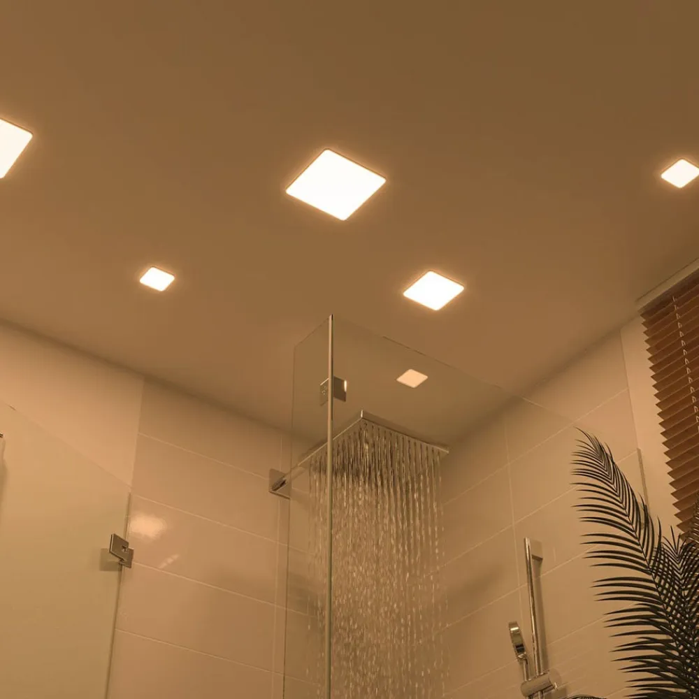 Paulmann Loftlamper|Indbygningsspots>LED-panel Veluna 3.000K kantet, 18,5cm