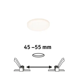 Paulmann LED-panel Veluna 3.000K rund ca. 7,5cm