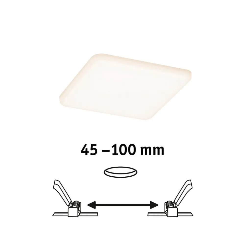 Paulmann Loftlamper>LED-panel Veluna 3.000K kantet, 12,5cm
