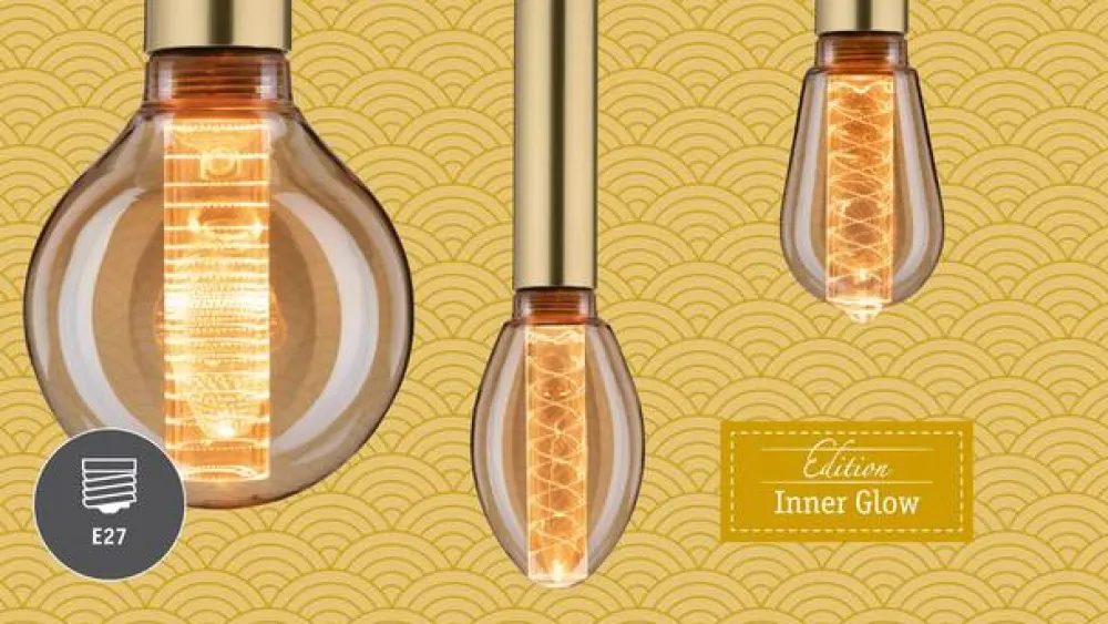 Paulmann LED-pære E27 3,5 W Arc 1,800K guld