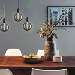 LED-pære E27 3,5W Helix 1800K G125 smoke^Paulmann Online