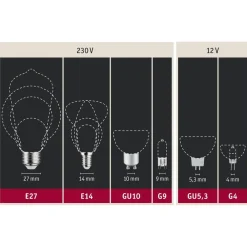 Paulmann LED-reflektor GU10 7W 4.000K dæmpbar hvid