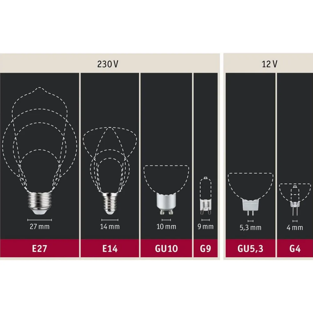 Paulmann LED-reflektor GU10 7W 4.000K dæmpbar hvid