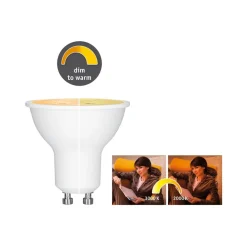 Paulmann Dæmpbar Led-Pære>LED-reflektor GU10 6W 350lm dæmpet til varm