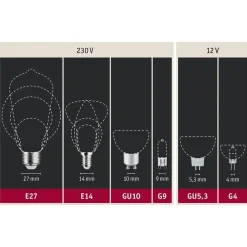 Paulmann LED-reflektor GU10 7W 2.700K dæmpbar sort