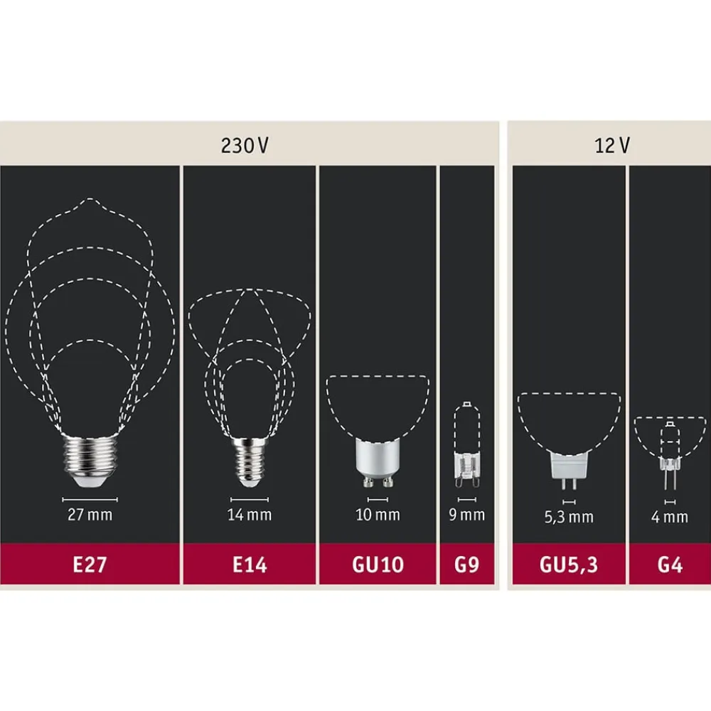 Paulmann LED-reflektor GU10 7W 2.700K dæmpbar sort