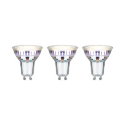 Paulmann Led Pærer>LED-reflektor GU10 2,5 W, 3.000 K, 450 lm, 100° 3 enheder