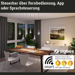 LED-rustik pære ZigBee E27 7,5W CCT guld^Paulmann Discount