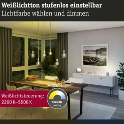 LED-rustik pære ZigBee E27 7,5W CCT guld^Paulmann Discount