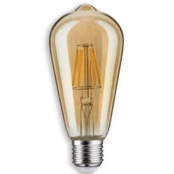Paulmann Filament Pære|Led Pærer>LED-rustikpære E27 6,5 W 825 ST64, guld