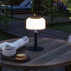 LED-solcellelampe Bartja, sort, IP44 dæmpbar^Paulmann Best